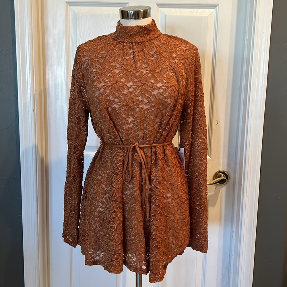 NWT Jessica Simpson Maternity Lacy Mini Dress - Picture 14 of 14